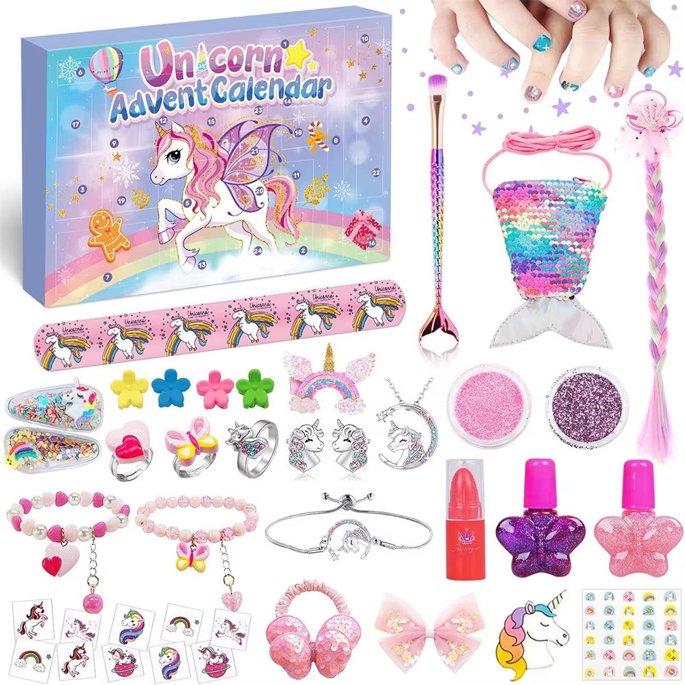 Unicorn Advent Calendar 2025 Stationery Advent Calendar Children'S Christmas Calendar
