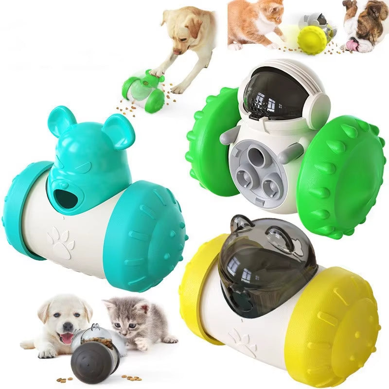 Dog Treat Toy for Small Dogs Interactive Pet Food Dispenser Puzzle Toys Dispensing Cat Slow Feeder Toy for Puppies Medium Dogs