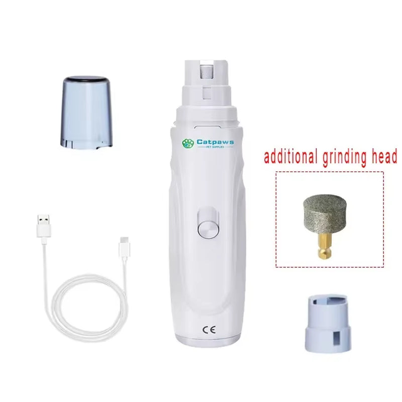 Electric Pet Nail Grinder Trimmer Grooming Tool Rechargeable Dog Nail Clippers Dogs Nail Grinder Trimmer Puppy Dog Accessories