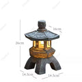 Pagoda Outdoor Solar Powered Light Statue