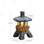 Pagoda Outdoor Solar Powered Light Statue