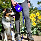 Detachable Retractable Dog Leash Builtin Water Bottle Plastic Handheld Dog Leash with Water Bowl Waste Bag Container Training