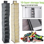 Multi Layer Hanging Bag Drawer Box Storage Universal Wardrobe Cloth Underwear Organizer Hanger Bag Household Supplies Shoe Rack