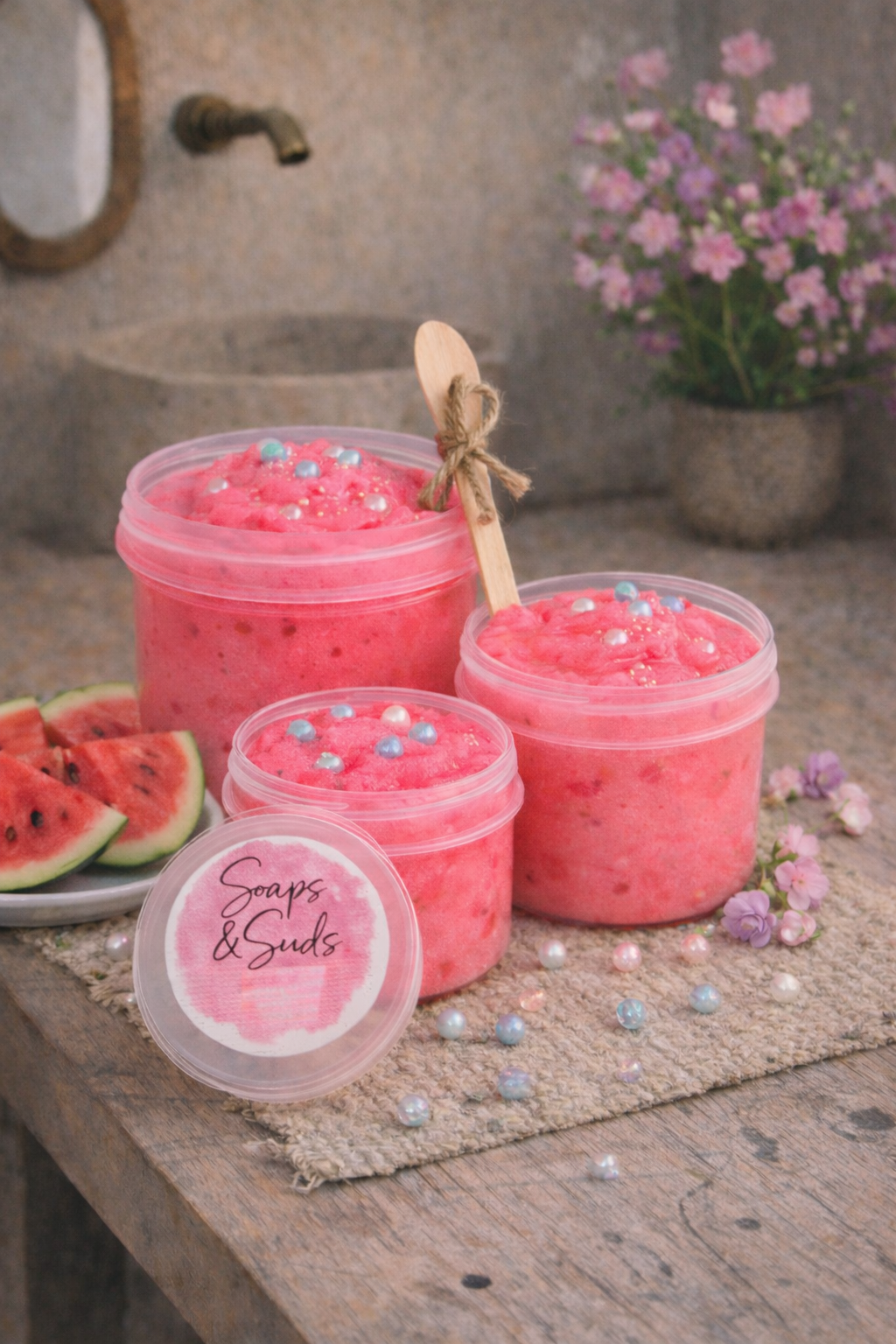 Watermelon Scented Emulsified Sugar Scrub