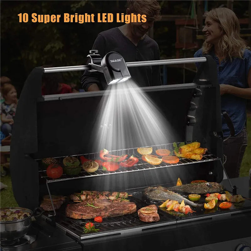 Portable Smart Touch LED Grill Light
