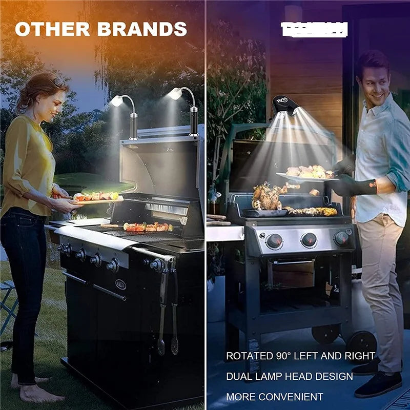 Portable Smart Touch LED Grill Light