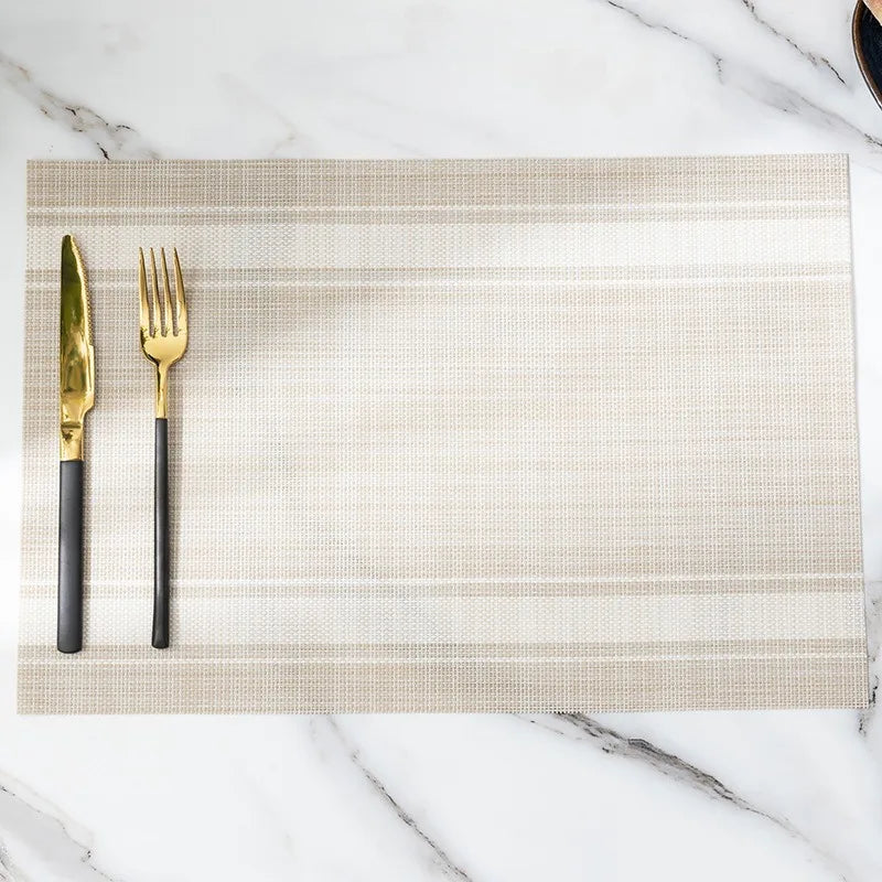 2/4/6 Pieces Durable Dining Table Placemats