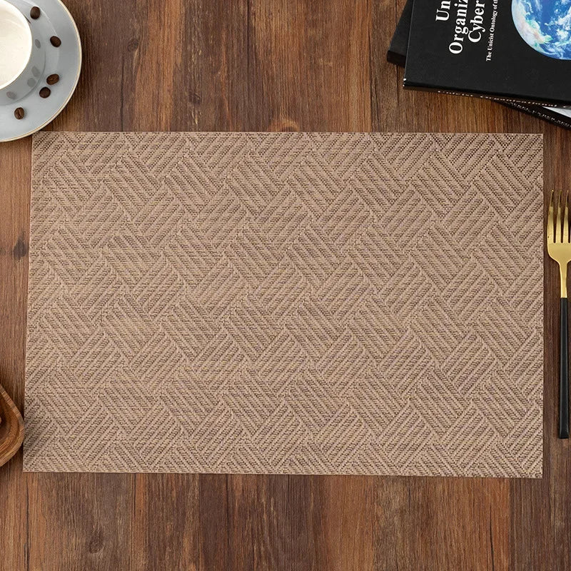 2/4/6 Pieces Durable Dining Table Placemats
