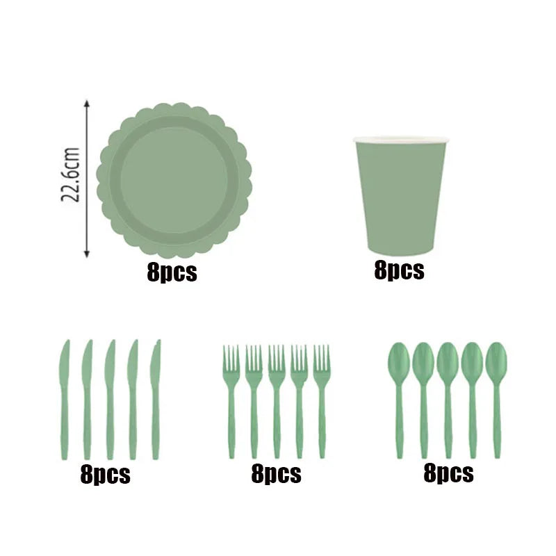 Disposable Dinnerware Set
