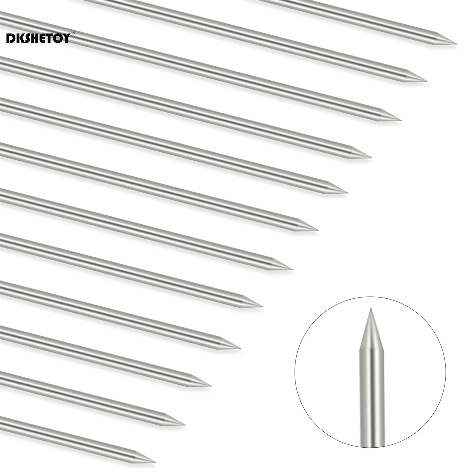 20cm Stainless Steel BBQ Skewers