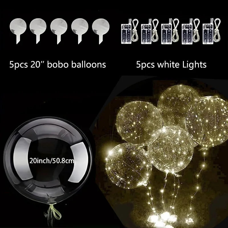 5 LED Bobo Balloons