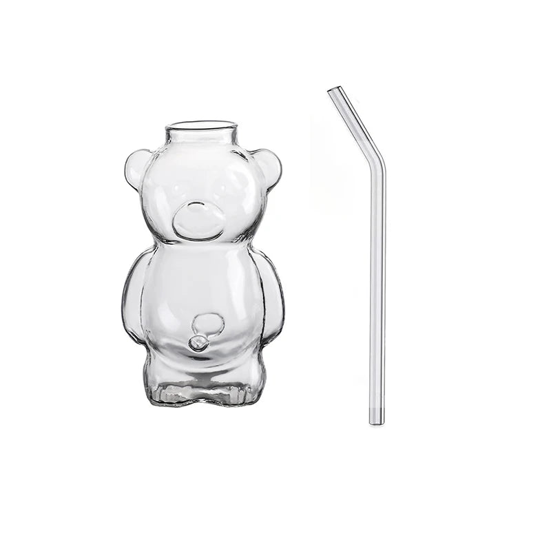 Bear Shape Glass Cup