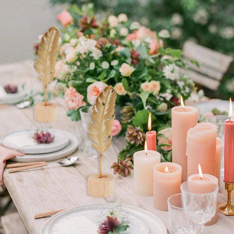 Gold Iron Ginkgo Leaf Ornaments
