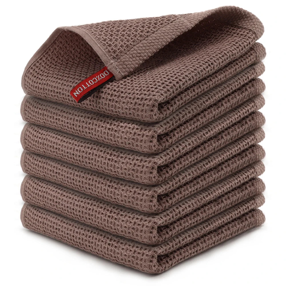 4/6 Piece Cotton Honey Comb Weave Dish Cloth