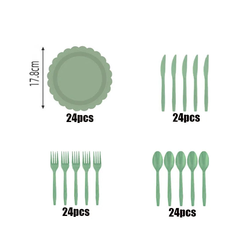 Disposable Dinnerware Set