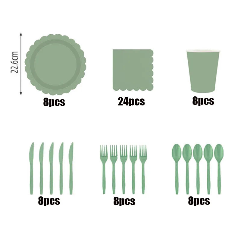 Disposable Dinnerware Set