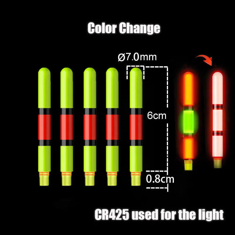 5 Piece Battery Operated Luminous Fishing Floats