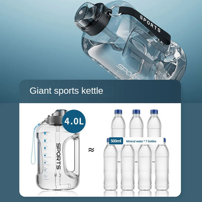 Fitness 1.7L - 3.8L Water Bottle