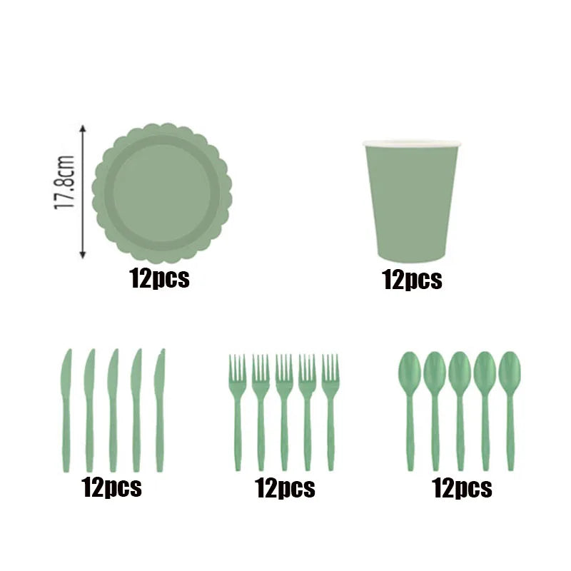 Disposable Dinnerware Set