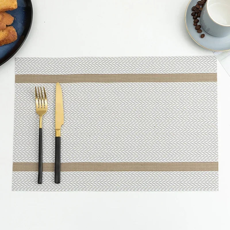 2/4/6 Pieces Durable Dining Table Placemats