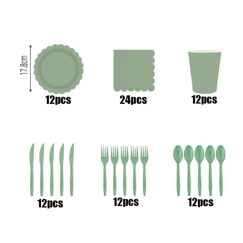 Disposable Dinnerware Set