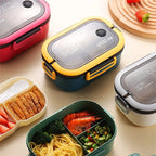 1200ML 2 Layer Bento Lunch Box With Spoon And Fork
