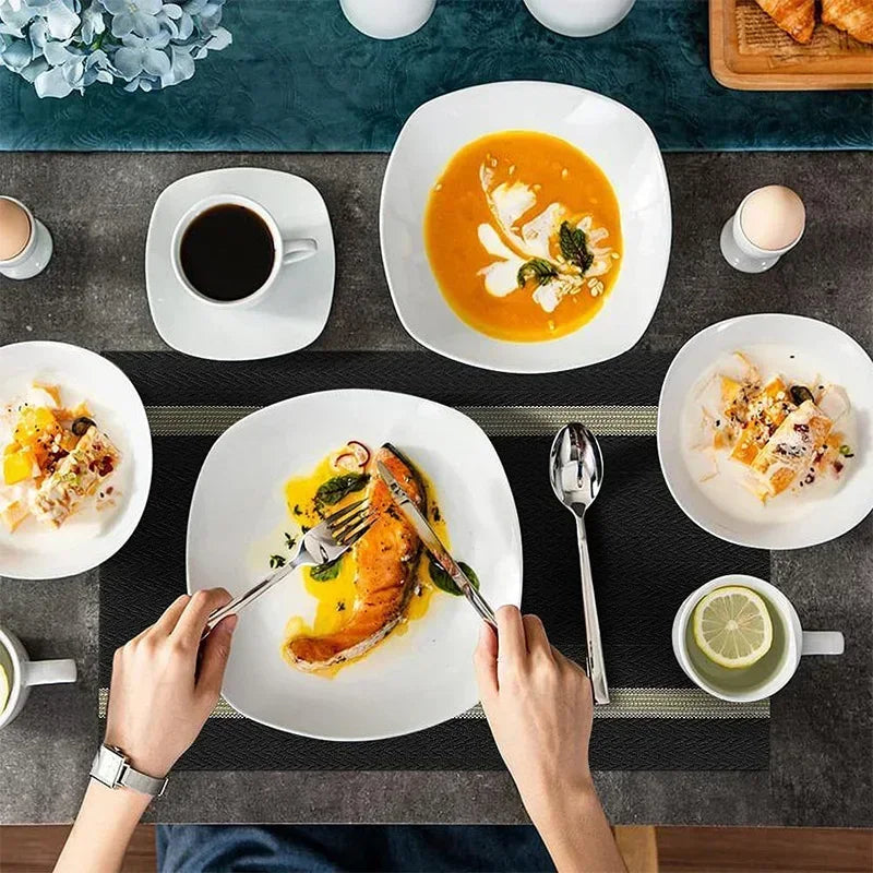 2/4/6 Pieces Durable Dining Table Placemats