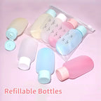 Refillable Silicone Bottles For Travelling