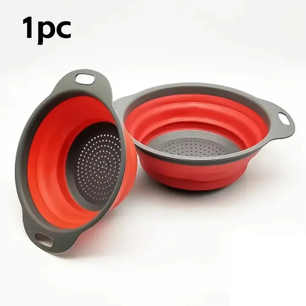 Silicone Folding Fruit and Veg Strainer