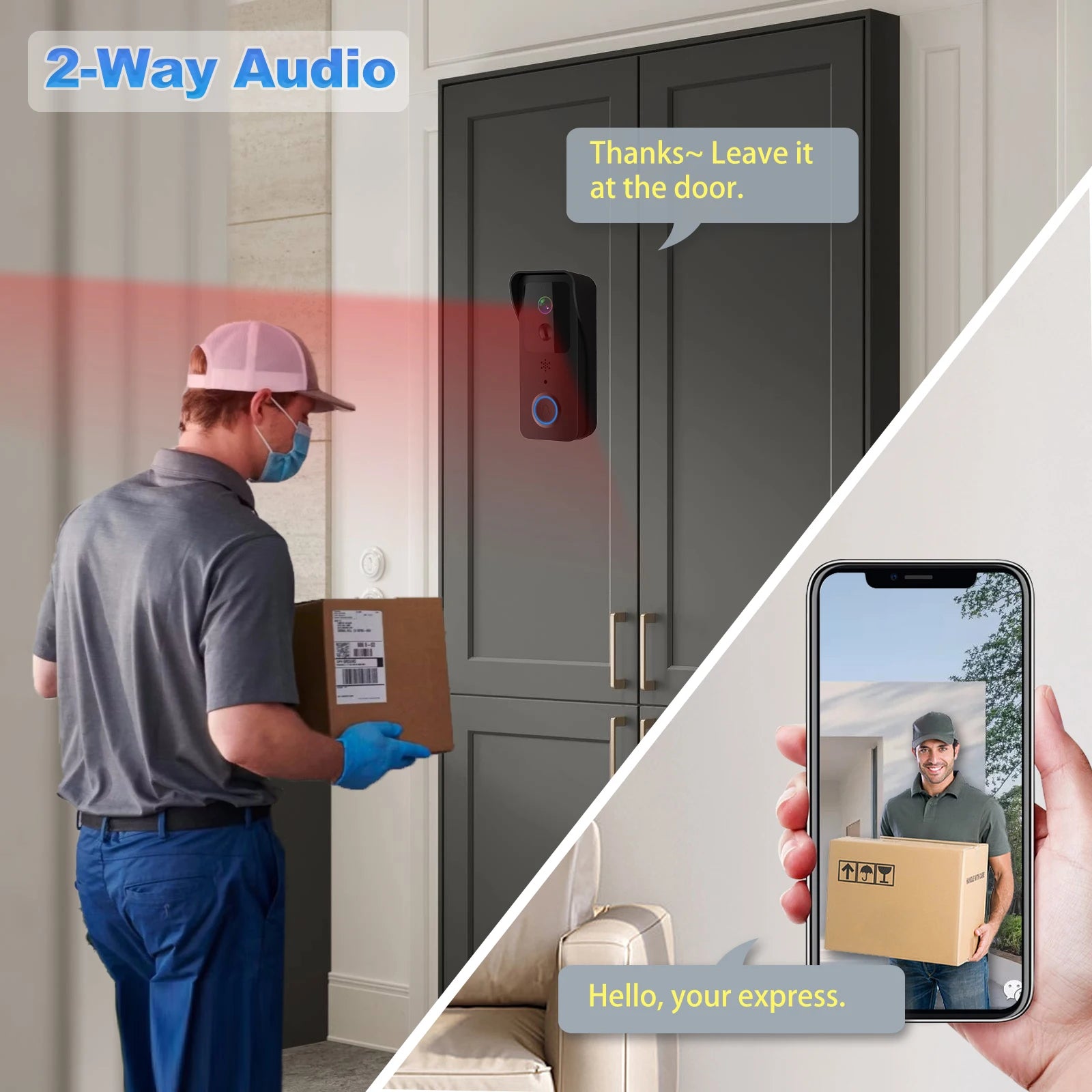 5G And 2.4G WiFi Smart Video Doorbell