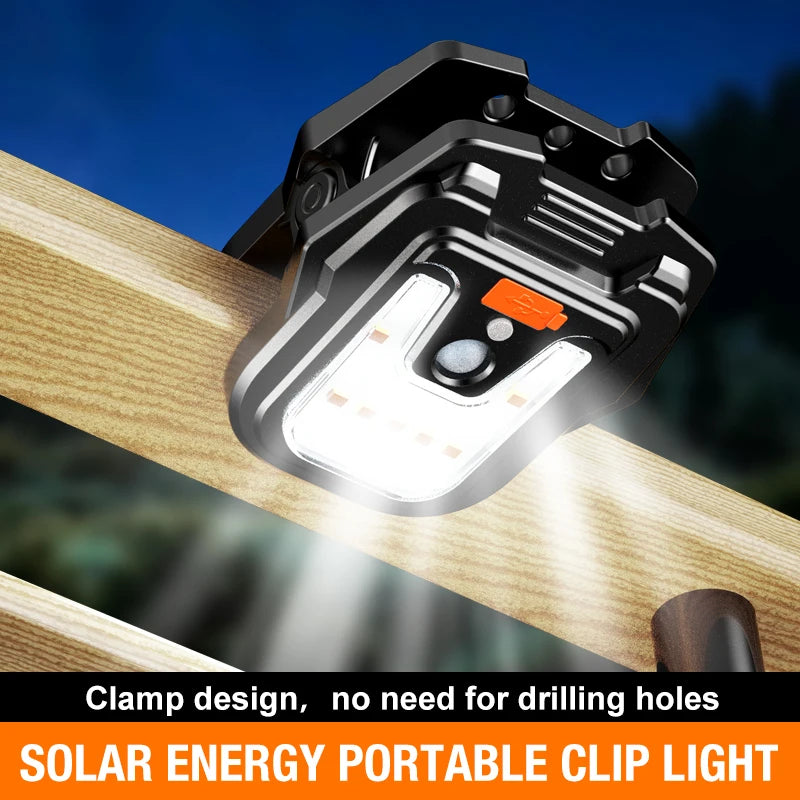 270 Degree Wide Angle Wireless Solar Motion Sensor Clip Light