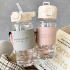 500ml Water Bottle With Straw