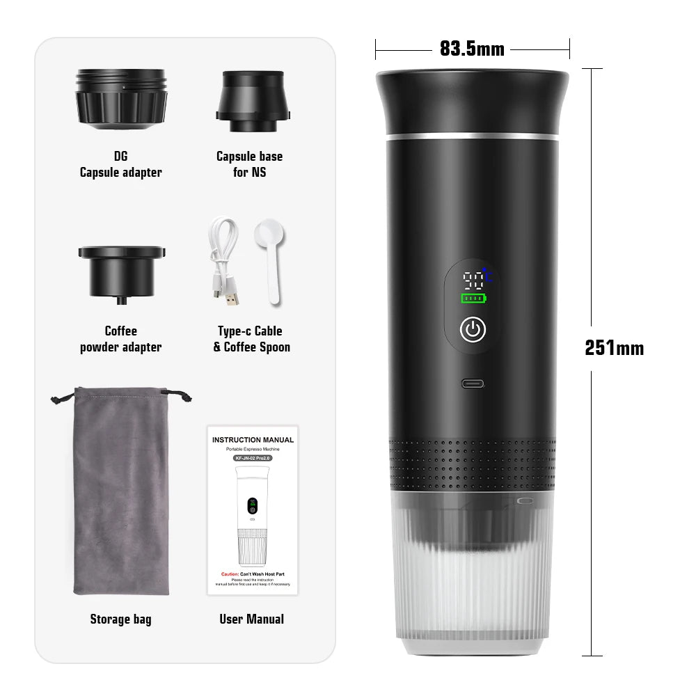 Wireless Electric Portable Coffee Machine