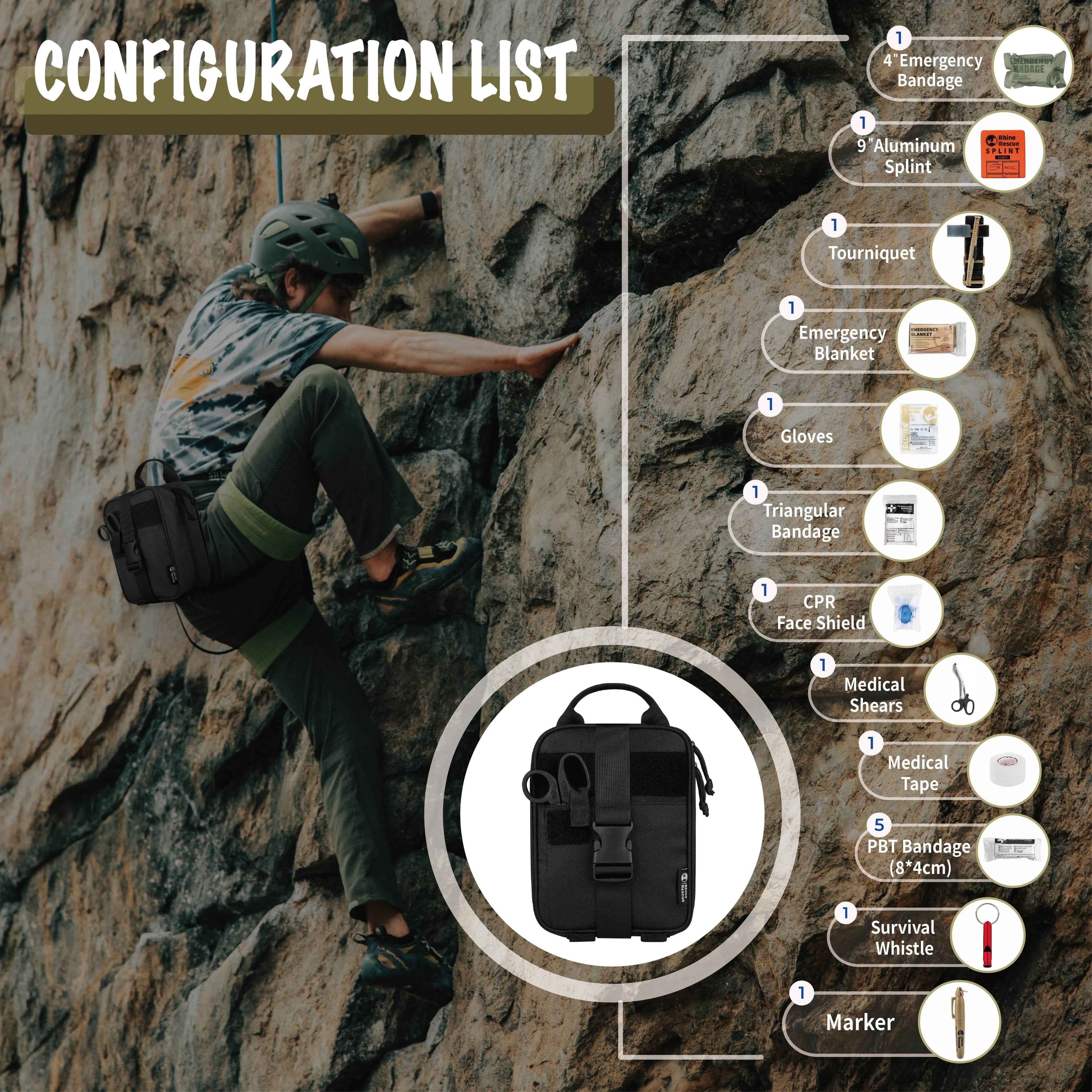 Rhino First Aid Survival Kit