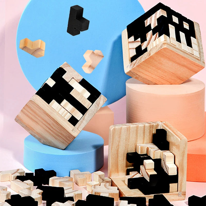 3D Cube Puzzle For Kids
