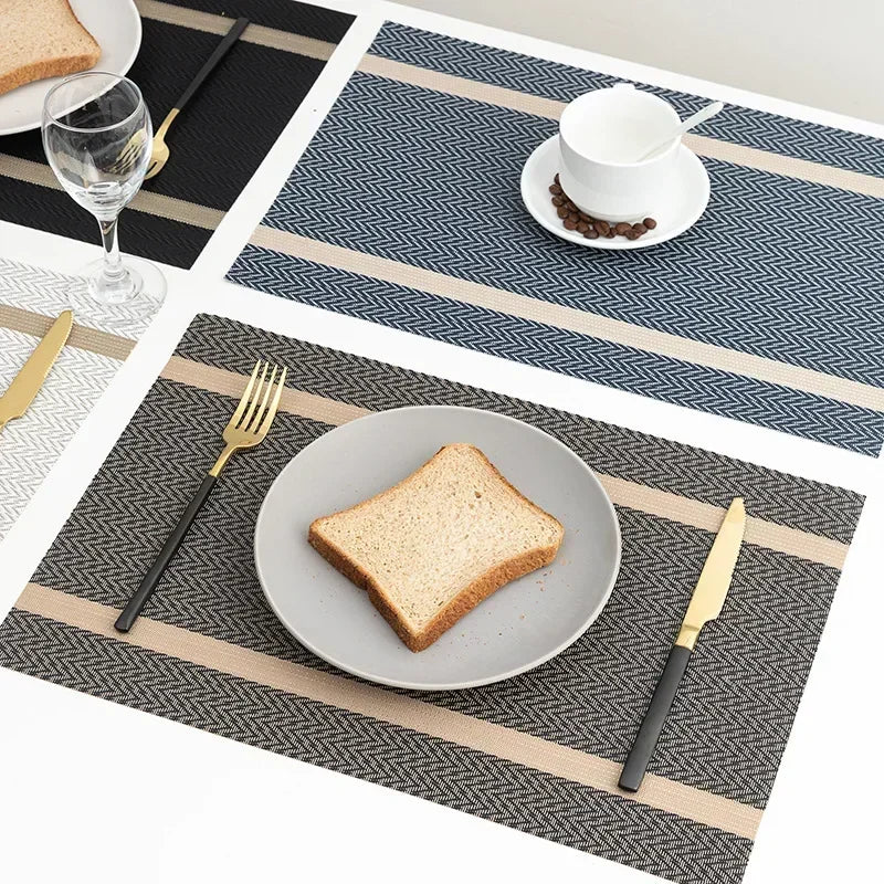2/4/6 Pieces Durable Dining Table Placemats