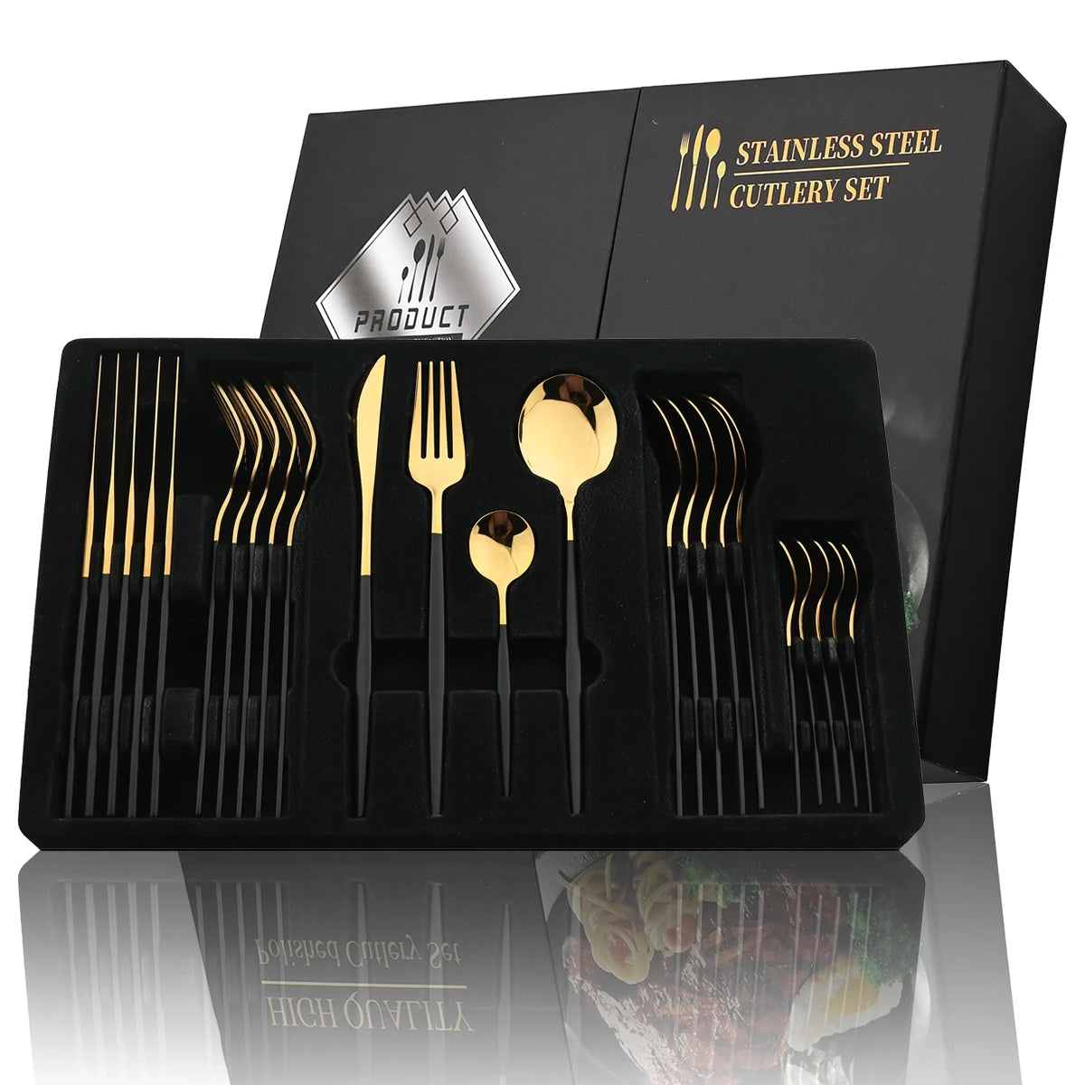 24 Piece Stainless Steel Cutlery Set