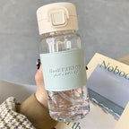 500ml Water Bottle With Straw