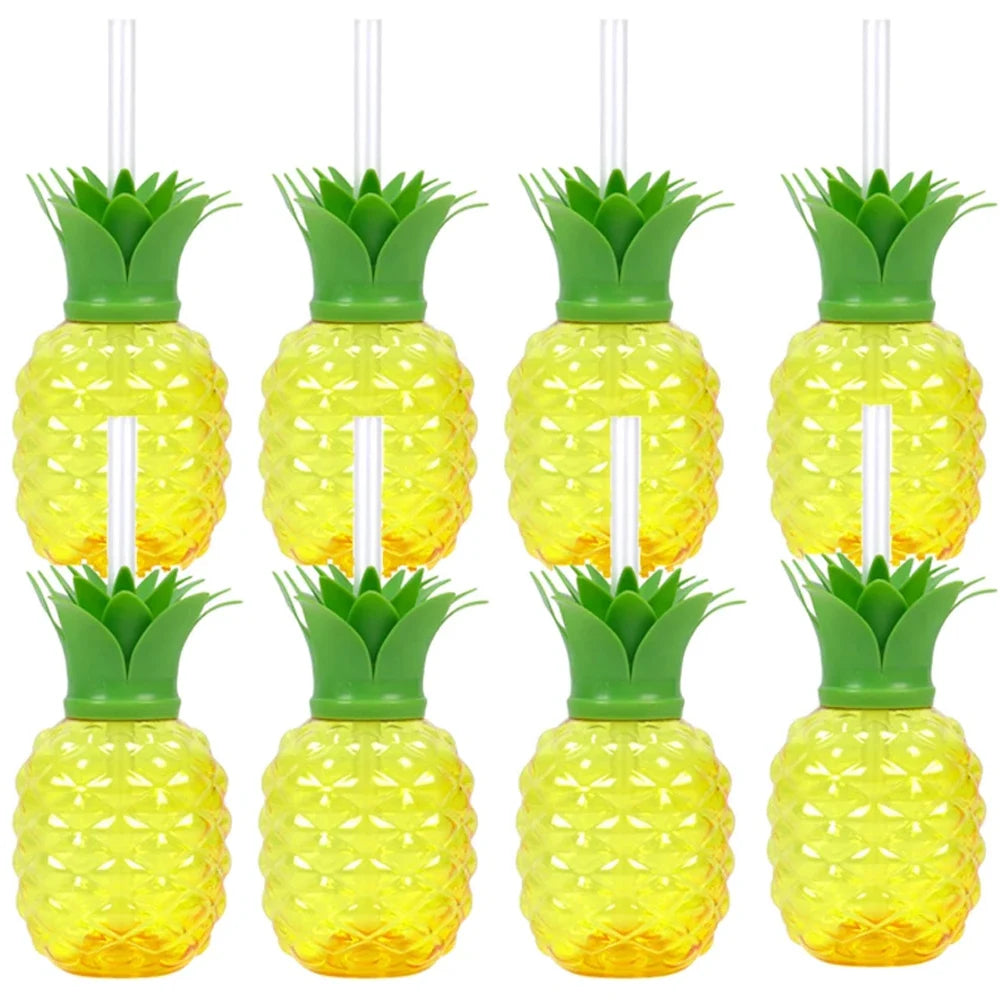 PVC Fruit Shaped Drinking Cups With Straw