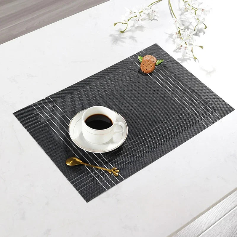 2/4/6 Pieces Durable Dining Table Placemats