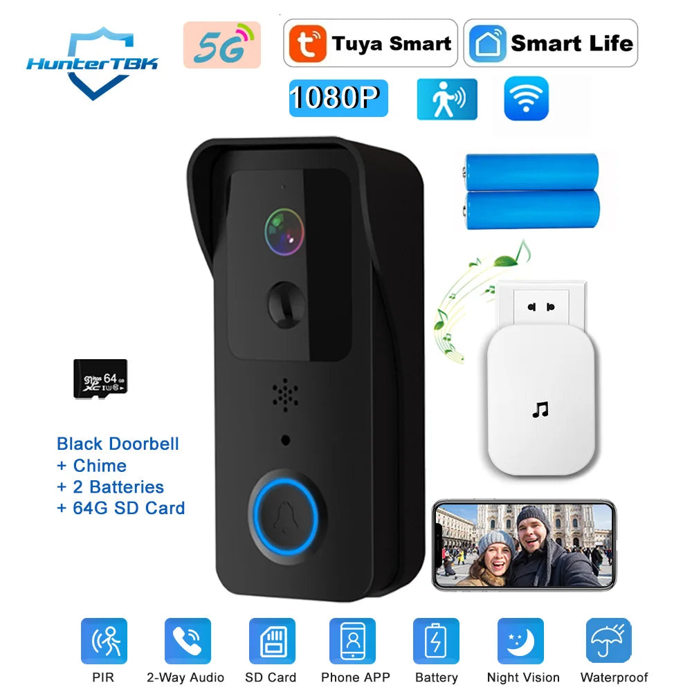 5G And 2.4G WiFi Smart Video Doorbell