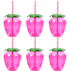 PVC Fruit Shaped Drinking Cups With Straw