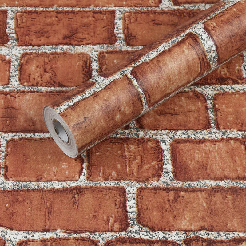 Brick Styled Waterproof Self Adhesive Wallpaper