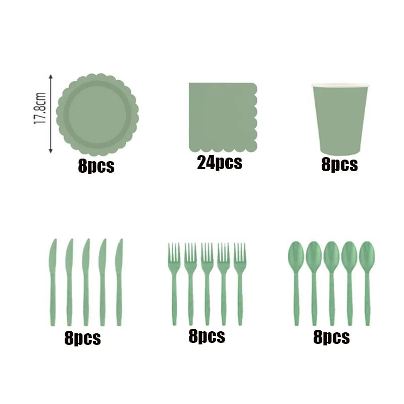 Disposable Dinnerware Set