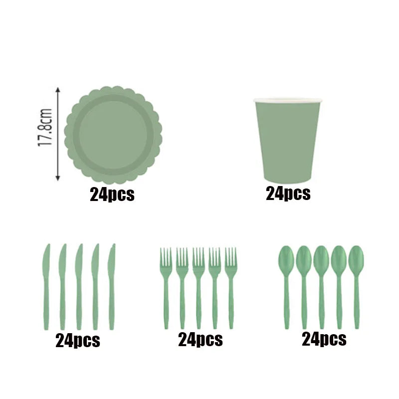Disposable Dinnerware Set