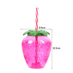 PVC Fruit Shaped Drinking Cups With Straw