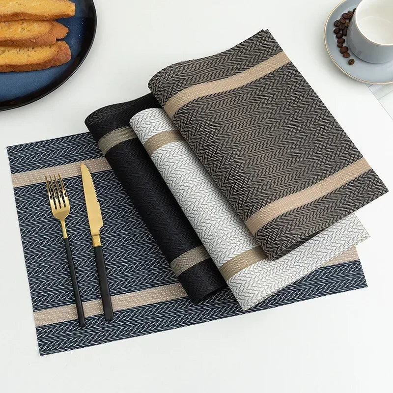 2/4/6 Pieces Durable Dining Table Placemats