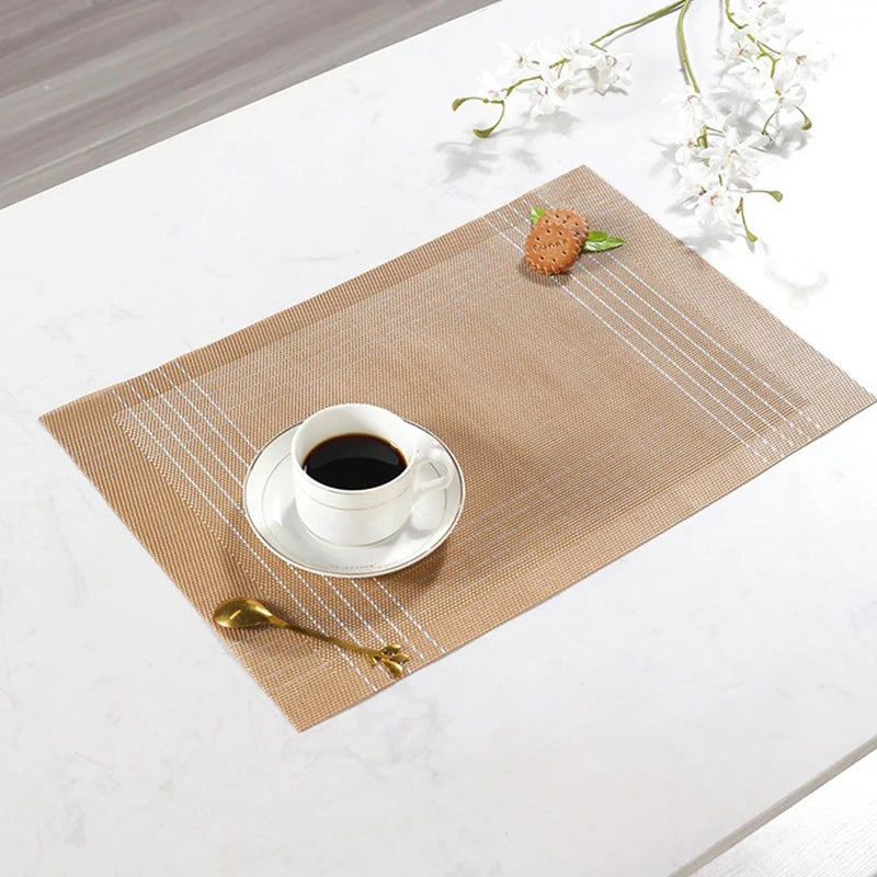 2/4/6 Pieces Durable Dining Table Placemats