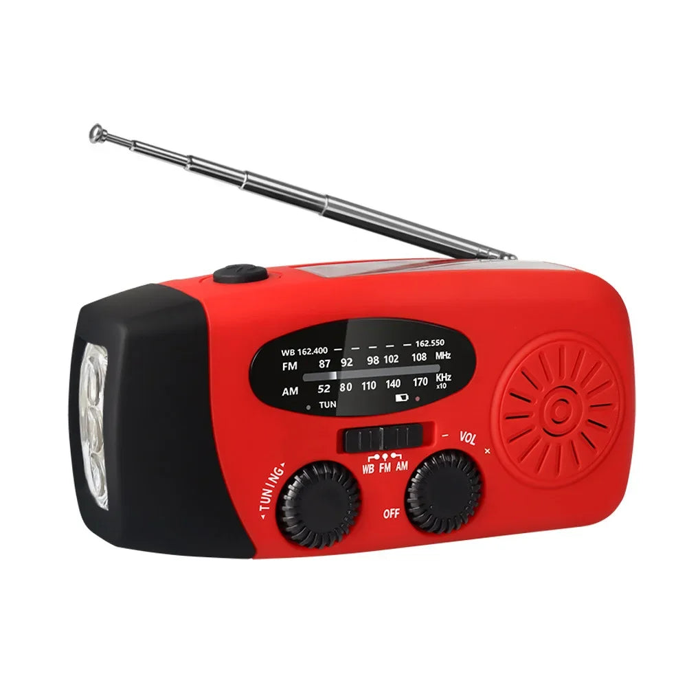 Solar Multifunctional Portable Hand Crank Power Generation Emergency Radio