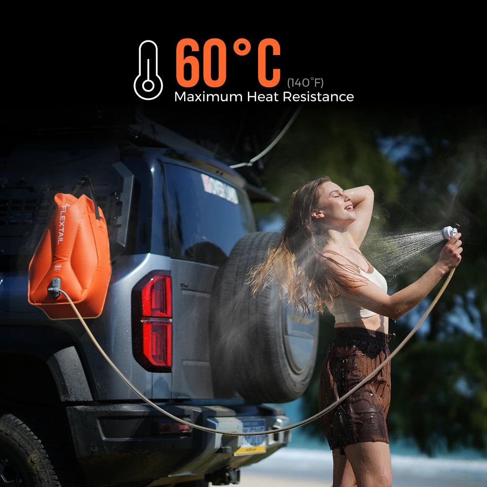 Shower Bucket With Built In Electric Pump